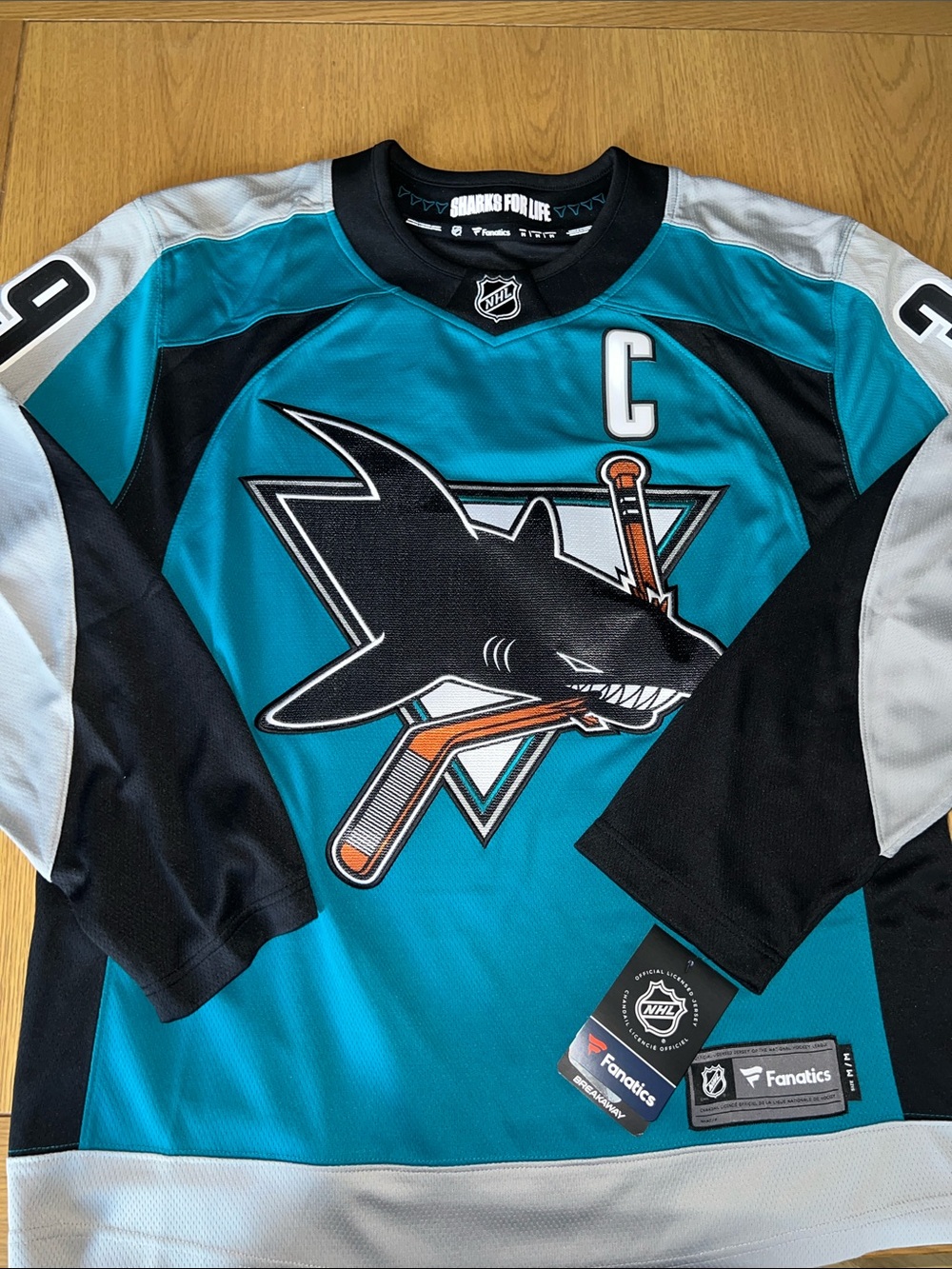 Fanatics San Jose Sharks #39 Logan Couture NHL Premium Jersey